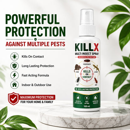 KillX Multi Insect Spray 100ml Each Pack Of 2