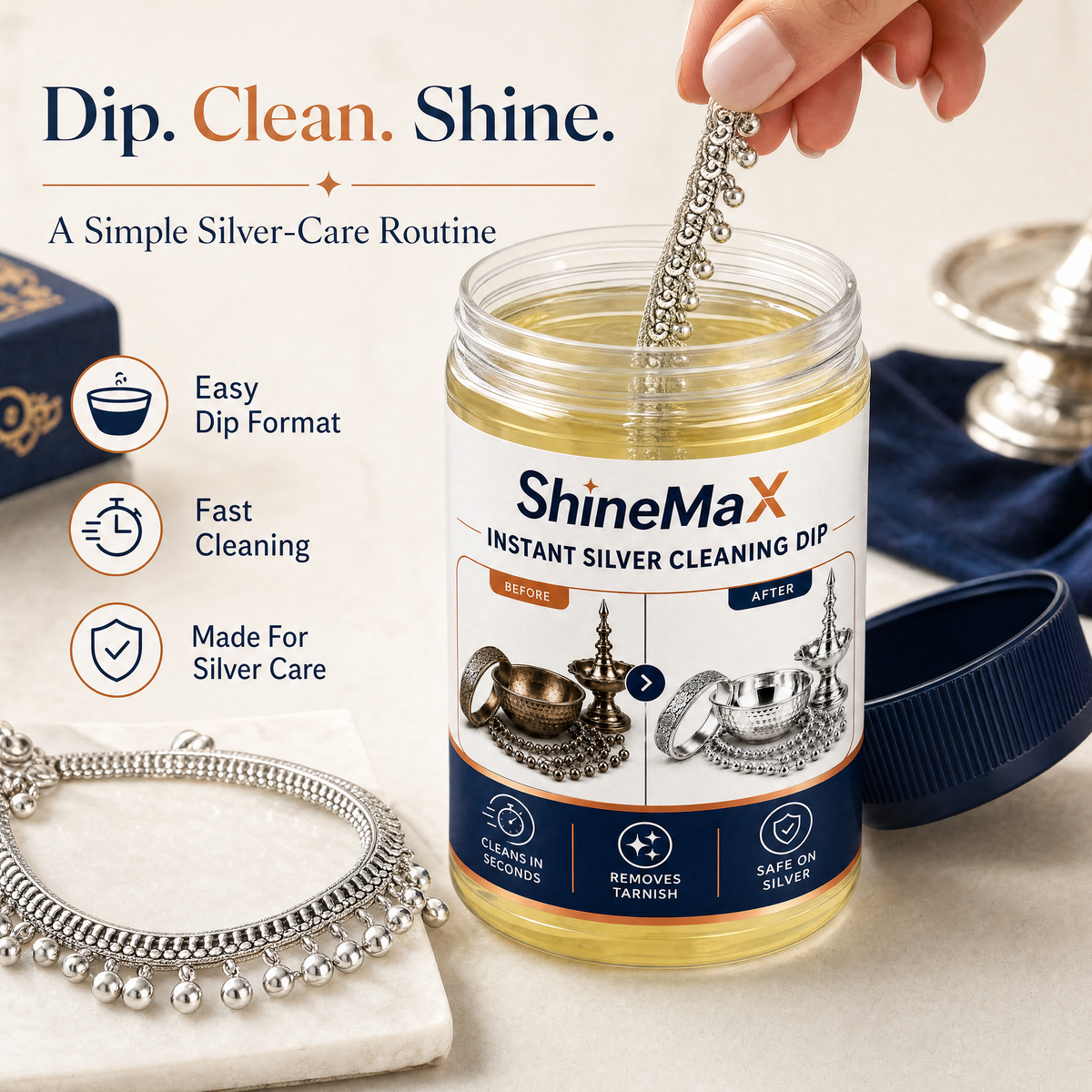 INSTANT SILVER CLEANER(PACK OF 2)